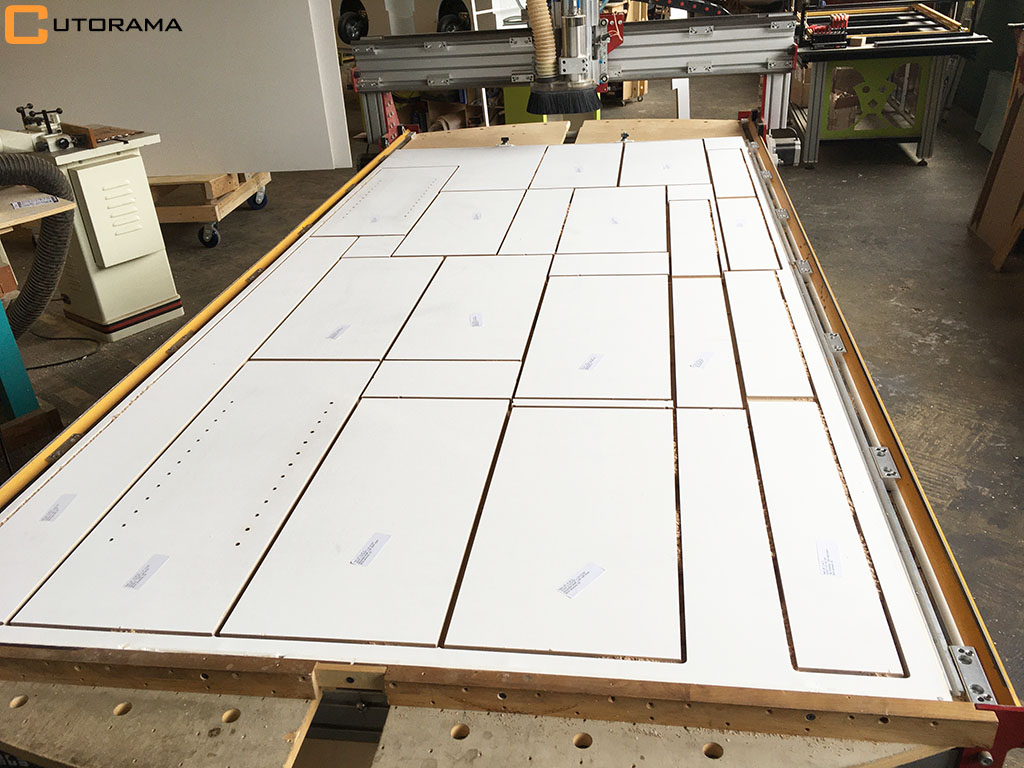 CNC Routing of Cabinet Box Panel Parts with Dados